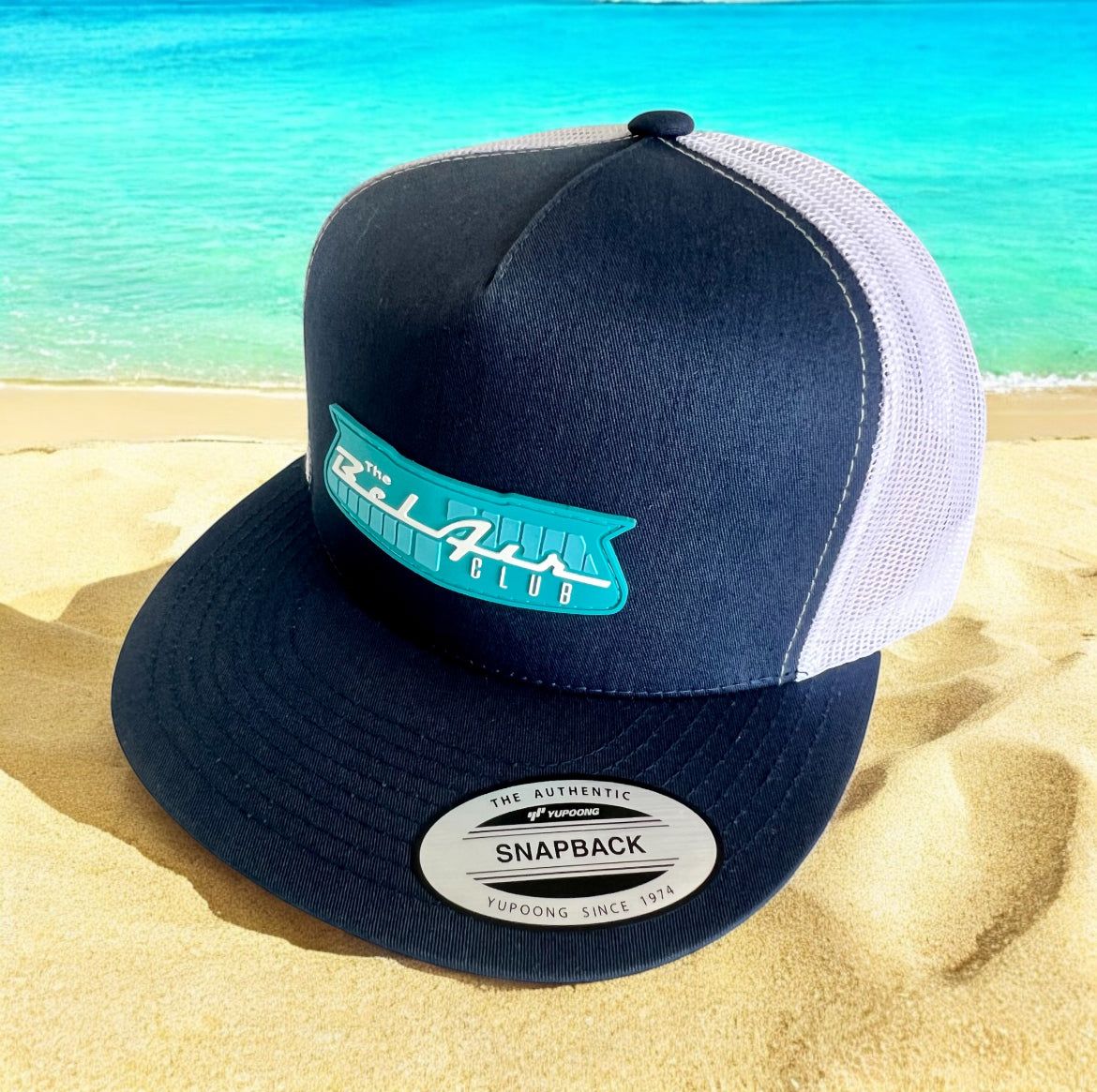 BAC Turquoise (Navy Blue Front Snapback)