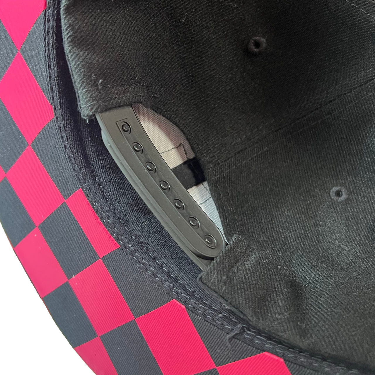 Four Barrel Logo- Snapback (Pink/Black Checker)