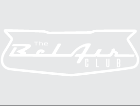 Bel Air Club Sticker- Clear