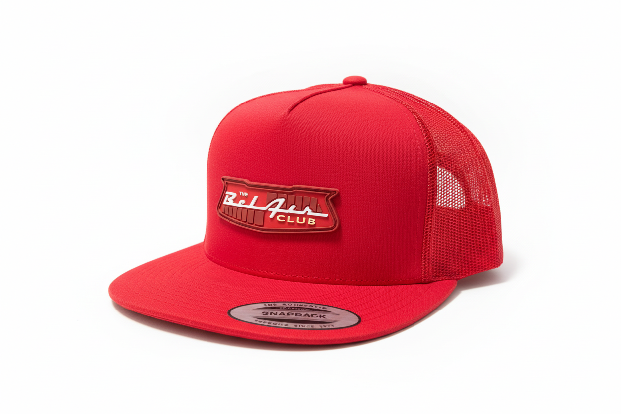 Bel Air Club Trucker Snapback - Red/Red