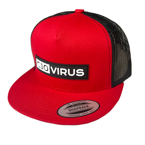 C10 Virus Black Patch (Red Front Snapback)