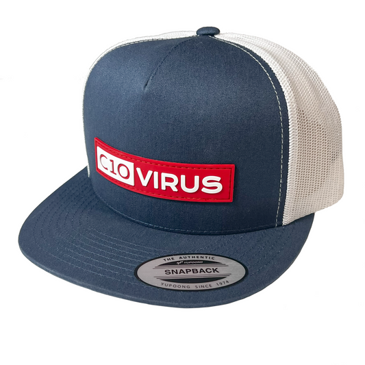 C10 Virus Red Patch- (Blue/White)